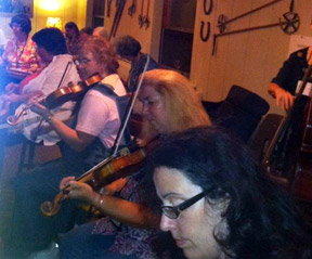 Fiddling at the Jam